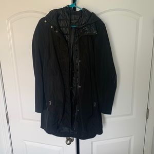 Black Double-Layered Coat Size L